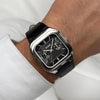 Cluse Men’s Quadrus Multifunction Watch, Silver & Black