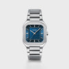 Cluse Quadrus Watch, Silver & Blue