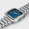 Cluse Quadrus Watch, Silver & Blue
