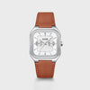Cluse Men’s Quadrus Multifunction Watch, Silver & Brown