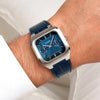 Cluse Men’s Quadrus Multifunction Watch, Silver & Navy