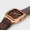 Cluse Men’s Quadrus Multifunction Watch, Rose Gold & Brown