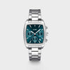 Cluse Quartaut Chrono Watch, Silver & Blue