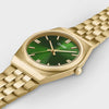 Cluse Retro 70’s Watch, Gold & Green