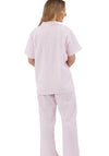 Marlon Stripe Seersucker Pyjama Set, Pink