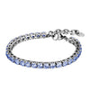 Dyrberg/Kern Cobra Bracelet, Silver & Blue