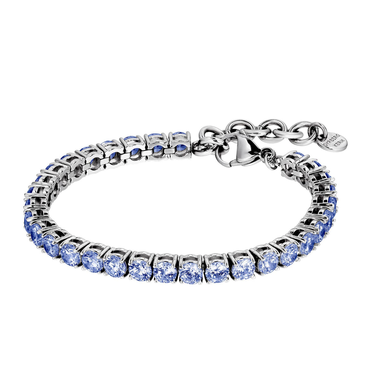 Dyrberg/Kern Cobra Bracelet, Silver & Blue