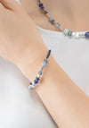Coeur de Lion Atlantis Spheres Bracelet, Silver & Blue