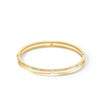 Coeur De Lion Eternal Unity Crystal Medium Bangle, Gold