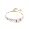 Coeur De Lion Dancing Crystals Bracelet, Gold & Pink