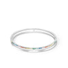 Coeur De Lion Eternal Unity Crystal Medium Bangle, Silver