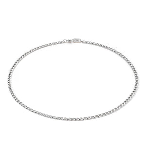 Coeur De Lion Curb Chain Necklace, Silver