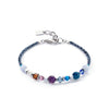 Coeur De Lion Festive Spheres Bracelet, Silver & Blue