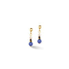 Coeur de Lion Flow Freshwater Pearls & Sodalite Earrings, Gold