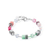 Coeur De Lion GeoCube Iconic Bracelet, Green & Pink