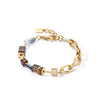 Coeur De Lion GeoCube Chunky Chain Bracelet, Gold