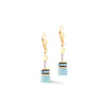 Coeur De Lion GeoCube Iconic Earrings, Turquoise