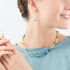 Coeur De Lion GeoCube Iconic Earrings, Turquoise