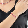 Coeur De Lion GeoCube Iconic Nature Bracelet, Pink & Rose Gold