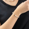 Coeur De Lion GeoCube Iconic Pearl Mix Bracelet, Gold & White