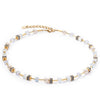 Coeur De Lion GeoCube Iconic Pearl Mix Necklace, Silver