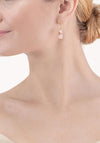 Coeur de Lion GeoCube Precious Fusion Earrings, Gold & Pastel