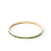 Coeur De Lion Green Crystal Small Bangle, Gold