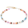 Coeur De Lion Iconic Necklace, Aqua & Apricot