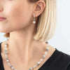 Coeur De Lion Iconic Pearl Mix Earrings, White & Silver