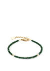 Coeur De Lion Little Twinkle Bracelet, Gold & Dark Green