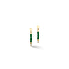 Coeur de Lion Little Twinkle Earrings, Gold & Dark Green
