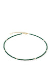 Coeur de Lion Little Twinkle Necklace, Gold & Green