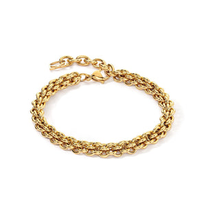 Coeur De Lion Mesh Chain Bracelet, Gold