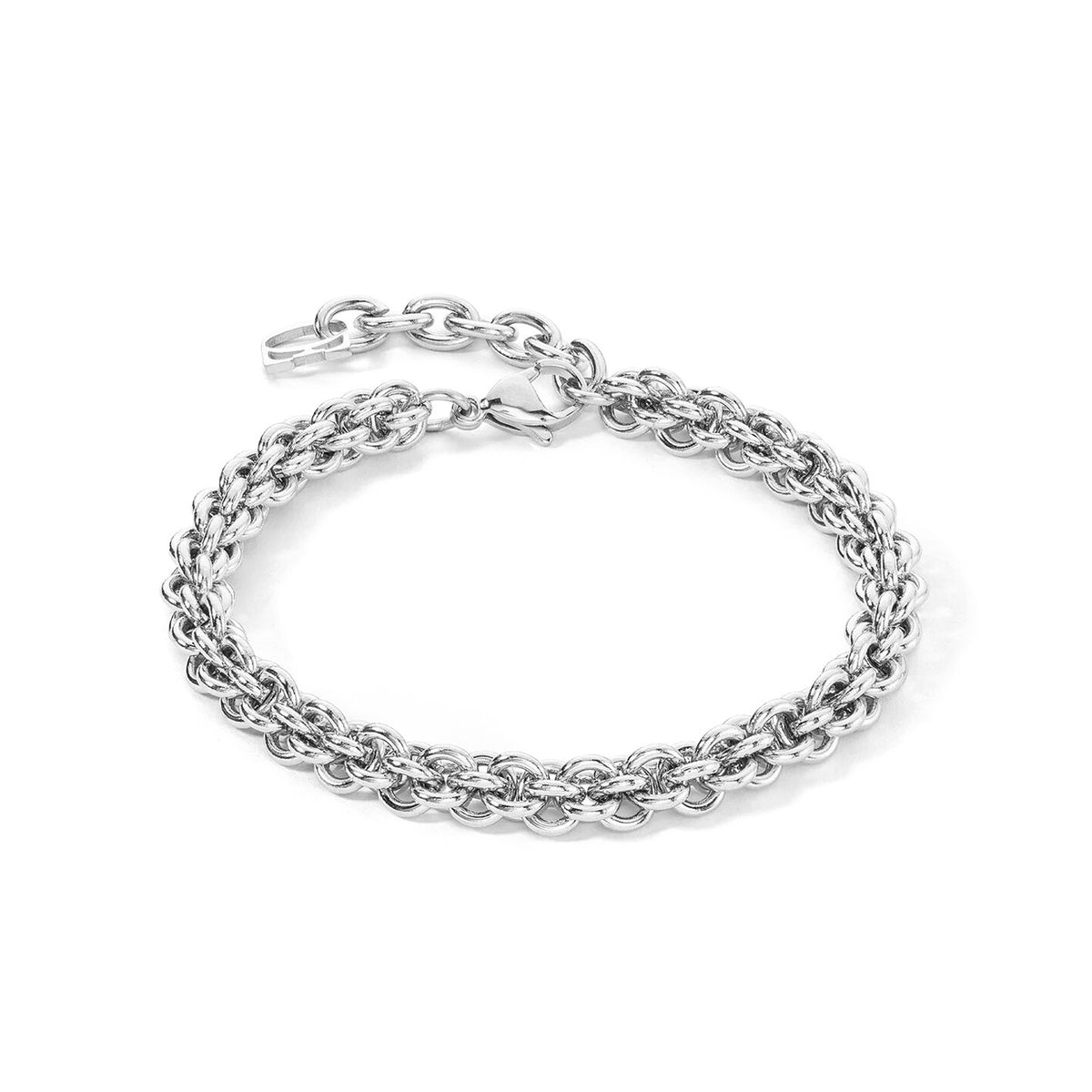 Coeur De Lion Mesh Chain Bracelet, Silver