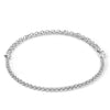 Coeur De Lion Mesh Chain Necklace, Silver