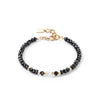 Coeur De Lion Mystic Pearl Bracelet, Gold & Black