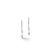 Coeur De Lion Orbit Freshwater Pearl Earrings, Silver