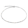 Coeur De Lion Orbit Freshwater Pearl Necklace, Silver
