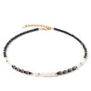 Coeur De Lion Pearls & Onyx Necklace, Gold