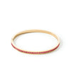Coeur De Lion Pink Crystals Small Bangle, Gold