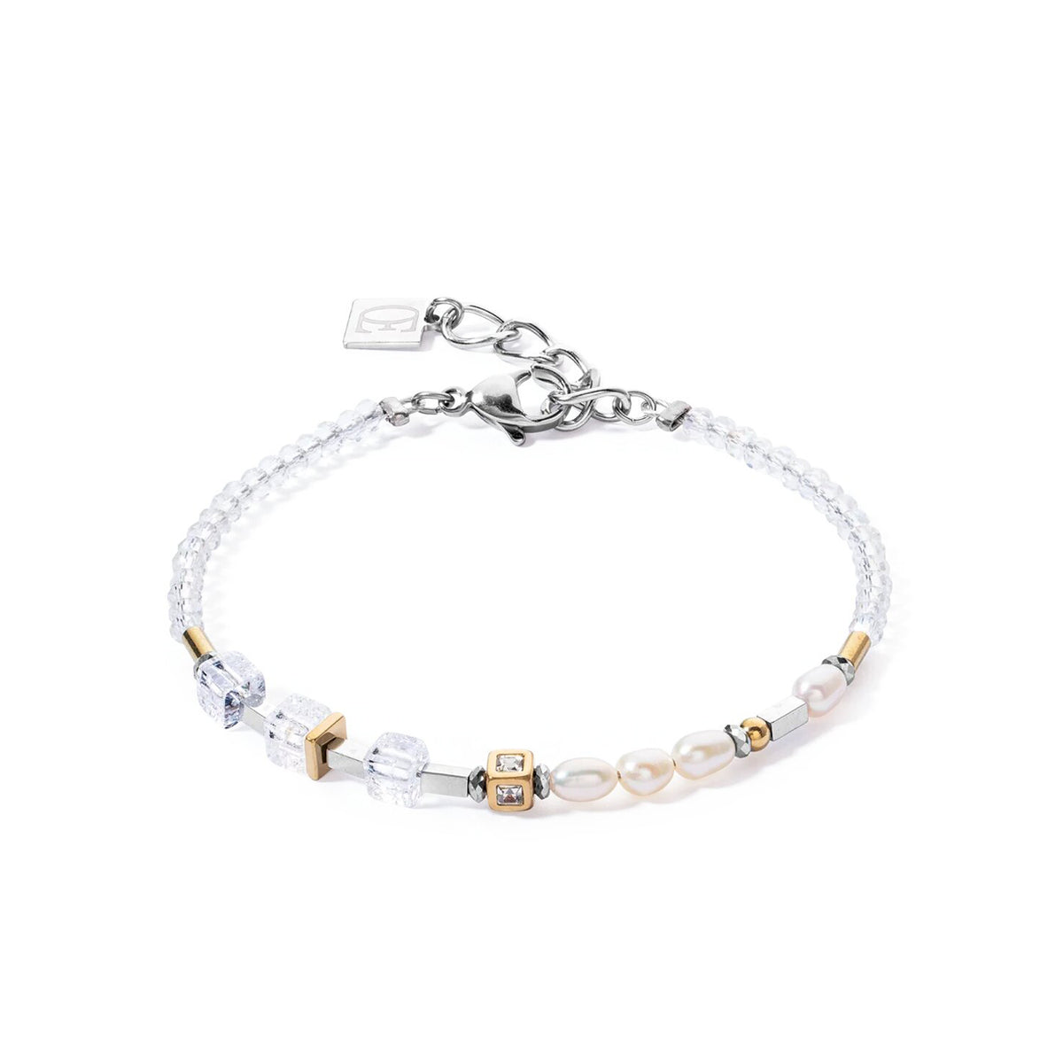 Coeur De Lion Princes Fusion Pearl Bracelet, Silver