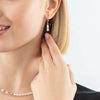 Coeur De Lion Princess Fusion Pearl Earrings, Silver