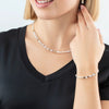 Coeur De Lion Princess Fusion Pearls Necklace, Silver Multi