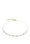 Coeur de Lion Princess Pearls Necklace, Gold & Grey