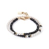 Coeur De Lion Princess Pearls Trinity Bracelet, Gold