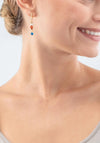 Coeur de Lion Princess Shape Earrings, Gold & Dopamine