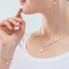 Coeur de Lion Solitaire Freshwater Pearl Necklace, Gold