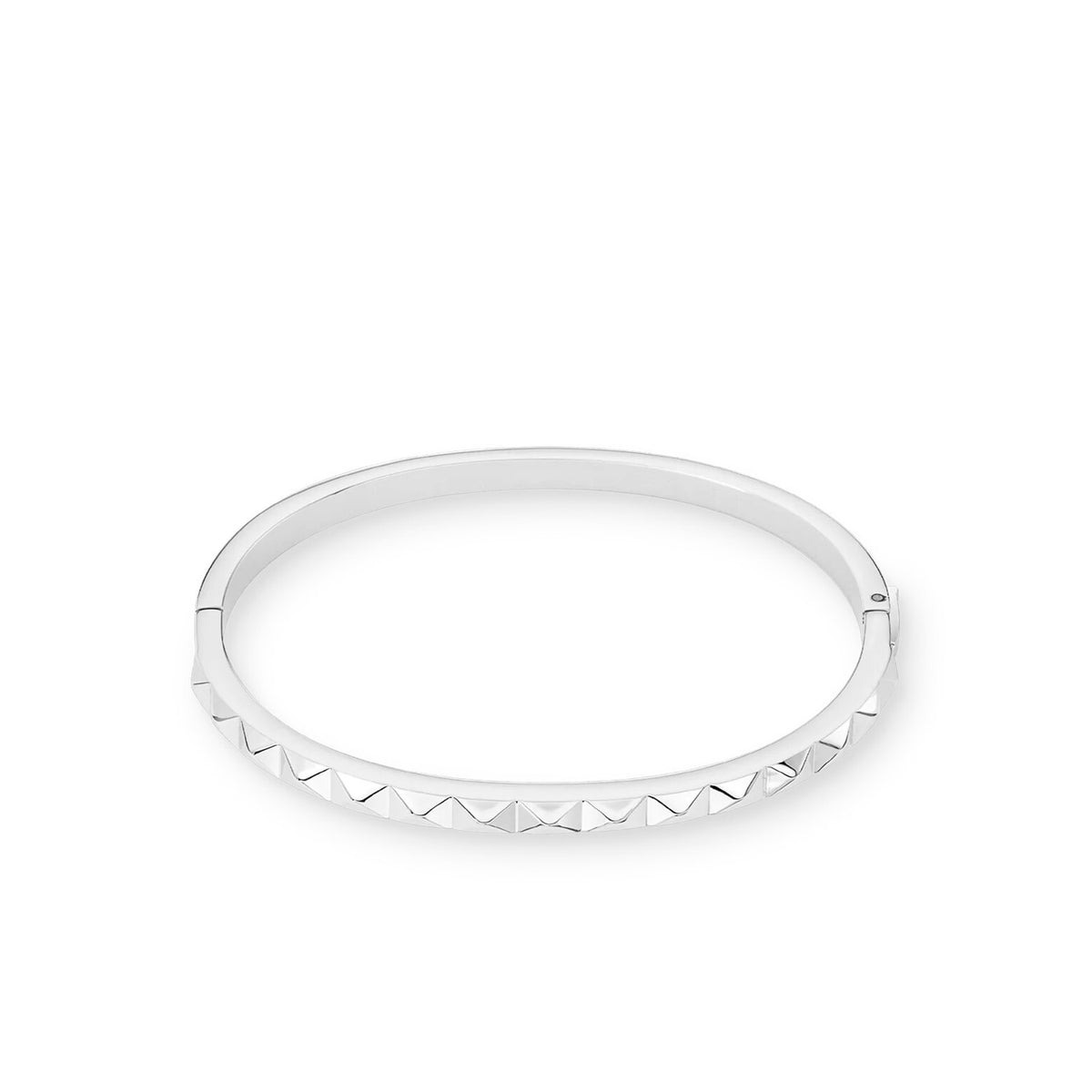 Coeur De Lion Spikes Medium Bangle, Silver