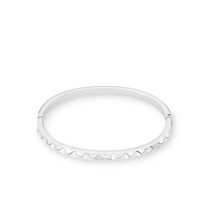 Coeur De Lion Spikes Medium Bangle, Silver