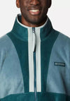 Columbia Men’s Back Bowl Full Zip Fleece, Metal & Night Wave